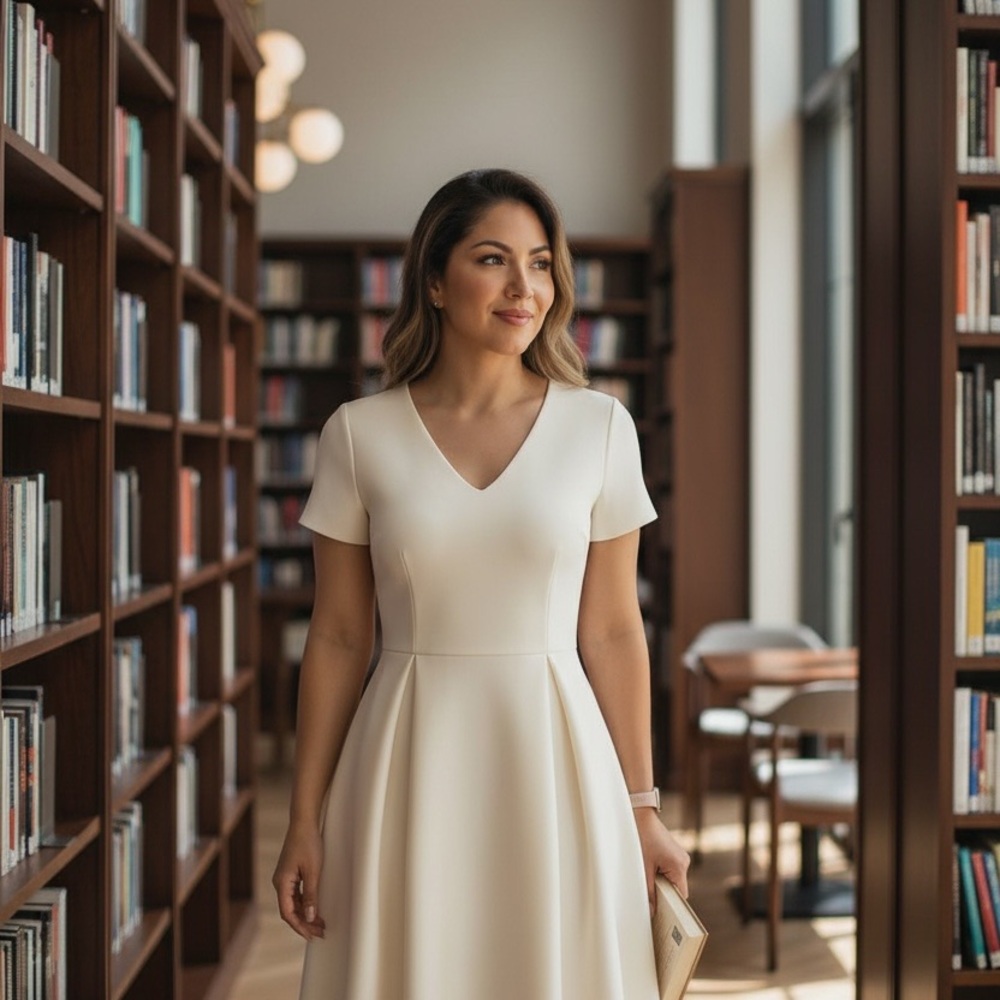 Gal Meets Glam Cream Midi Dress